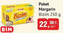 BİZİM PAKET MARGARİN 250 G